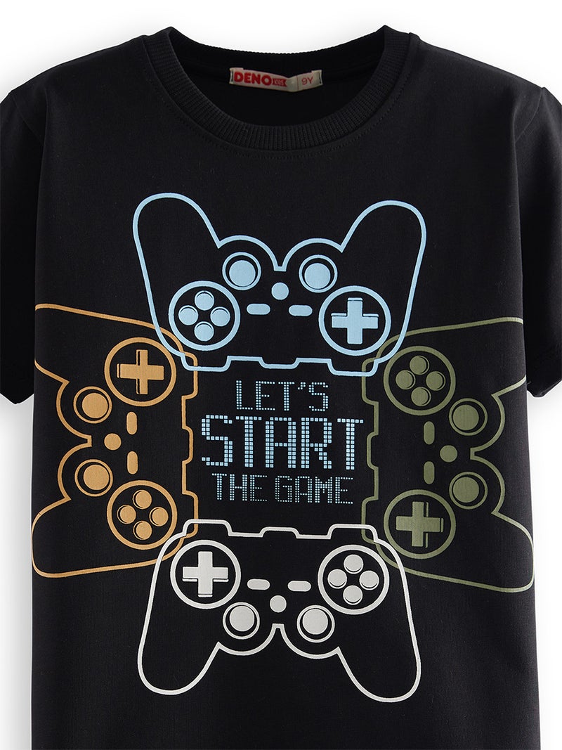 Denokids Start Game Boy T-shirt&Shorts Set - Image 5